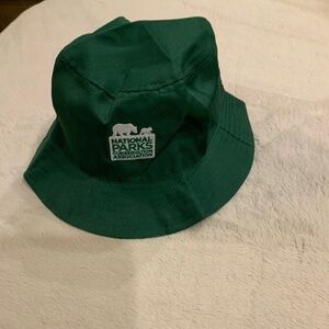 National Parks Green OS Bucket hat Adventure Nature Minimalist Electric Grandpa